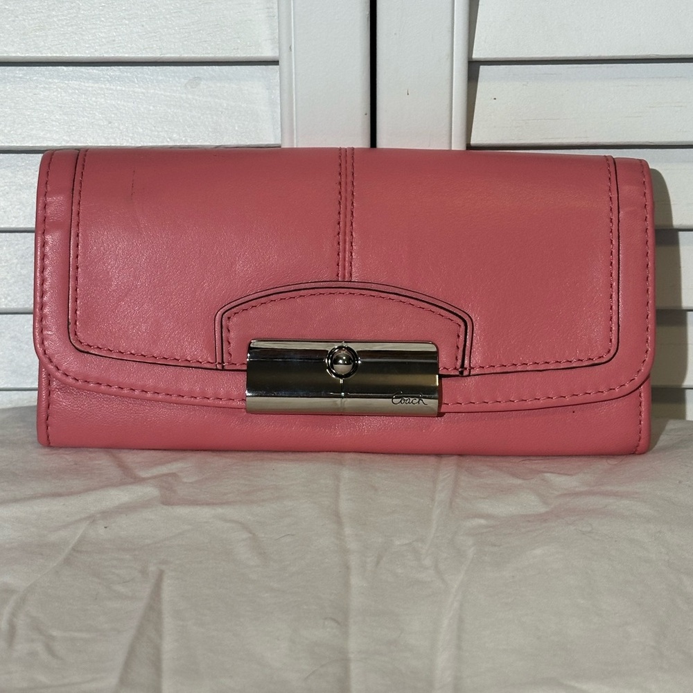 Coach Kristin Pink Leather Wallet